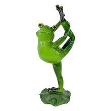 Funny Frogs Sculpture Resin Craft Meditating Animal Figurine-4