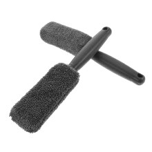 Car Detailing Brush Set 2pcs Wheel and Tire Cleaning Brushes with Soft Nonabrasive Bristles for Effortless Grime Removal
