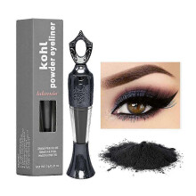 (Black) Ancient Egyptian Kohl Eyeliner, Womens Makeup Powder Eyeliner, Intense Color & Smudge-Proof, Long Lasting