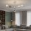 Vevo Monochrome 3 Arm Flush Ceiling Light Pendant 1