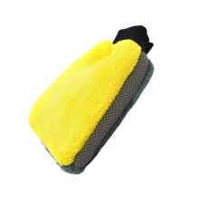 Double Sided Microfiber Car Wash Mitt Waterproof Soft Nonscratch Coral Fleece Auto Cleaning Gloves