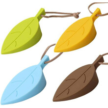Adjustable Hydraulic Door Closer and SelfAdhesive Silicone Door Stopper Set, 4pcs Leaf Design for Home or Office