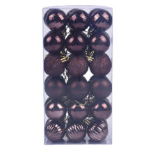 (Coffee) Colorful Christmas Ball Xmas Tree Decoration Pendant Shatterproof Hanging Decorations Xmas New Year Home Ornaments