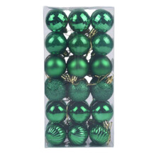 (Green) Colorful Christmas Ball Xmas Tree Decoration Pendant Shatterproof Hanging Decorations Xmas New Year Home Ornaments