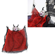Halloween Hanging Ghost - Red 25x20 cm/9.8x7.9in