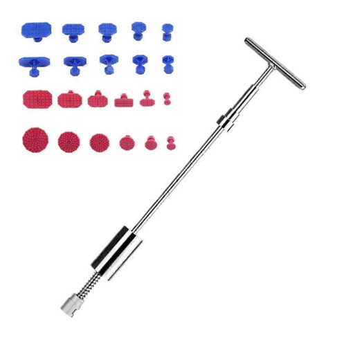 (Puller 22 pad) Universal Repair Tools Dent-Hail Repair Puller Bridge Paintless Removal Set Kit