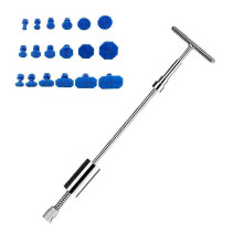 (Puller 18 pad) Universal Repair Tools Dent-Hail Repair Puller Bridge Paintless Removal Set Kit