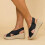 (36, Black) Lady Mid Wedge Sandals Summer Platform Ankle Strap Shoes 3