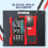 (Red) Digital Multimeter 6000 Counts True RMS Auto Ranging Voltmeter Volt Resistance 4