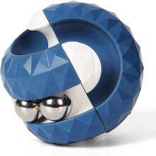 (Blue) 1/2/4pcs Rotating Cube Bead Orbit Ball Maze Ball Fidget Hand Spinner Sensory Toys Anxiety Relief
