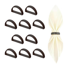 10Pcs Classical Half Circle Napkin Rings For Everyday And