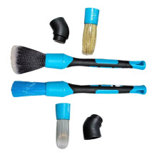 Car Detailing Brush Set for Interior, Wheels and Engine Bay Cleaning with Ergonomic Grip Design