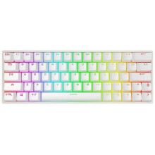 (GBN, White) Mechanical Game Keyboard with Gateron Glacier Optical Switch RGB Programmable