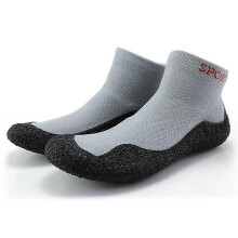 (36, Light Gray) Footwear for Sports & Travels Mens Womens Non-Slip Barefoot Socks Shoes Fitness Beach Shoes Lightweight