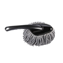 Car Cleaning Mop with Long Handle, Scratch Microfiber Car Wash Brush for Wheels, Windows and Interior, Grey