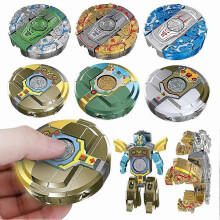 (Robot 3PCS) 3 PCS Transformable Fidget Spinners Toys for Kids and Adults Stress Relief Sensory Toy for Teens Boys Autism Cool Fingertip Gyros