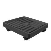 Heavy Duty Plant Caddy with Wheels, Rolling Tray with Drainage, Lockable Casters for Indoor Outdoor Use