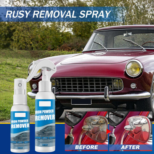 Rust Remover Spray 30ml 3pcs Set, Fast Rust Dissolution, Paint Safe Metal Rust Removal for Car 2