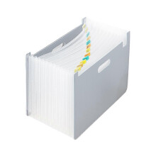 (Gray) 13 Pockets Expanding File Folder A4 Organizer Document Paper Storage Holder School Office Stationery