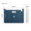 (Blue) 13 Pockets Expanding File Folder A4 Organizer Document Paper Storage Holder School Office Stationery 4