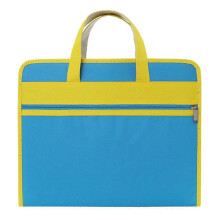 (Blue) Portable Expanding File Folders 13 Pocket Zipper Closure Document Organizers