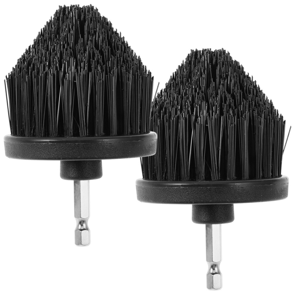 2Pcs Drill Brush Attachment Set For Car And Home, Power Scrubber Brush With Extended Reach Handle Black 9351714548335
