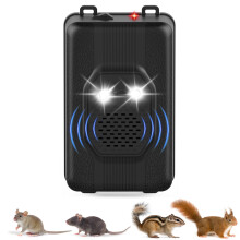 Ultrasonic Rodent Repellent for Car with Flashing Light, Battery Operated Rat Deterrent for Vehicle RV Garage