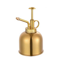 Gold Stainless Steel Plant Mister 300ml Fine Mist Spray Bottle for Indoor Succulents and Houseplants