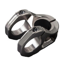 (Titanium color) Bicycles Mountain Bikes Risers Stem Short Handlebars Stem Mountain Bikes Stem