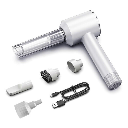 (wireless, White) Cordless Handheld Vacuum USB Rechargeable