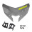 (Yellow) Motorcycle Front Fairing Windshield Windscreen Wind Deflector for MT09 Durable 1