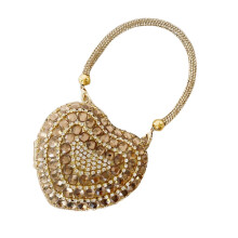 (style5) Luxurious Rhinestones Evening Purse Handbag for Women Heart Shaped Shoulder Bag Satchel Crossbody Chain Purses