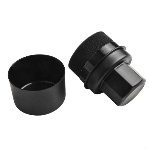 Tire Shine Applicator Pad with Handle, Curved Sponge Tire Dressing Applicator for Even Application Control 2