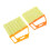 2pcs Blind Cleaner Brush Set for Window Shutter Easy Dust Removal Durable Reusable Design Orange 1