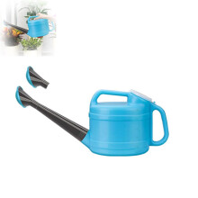 Large Capacity Plastic Garden Watering Can with Detachable Long Spout and Shower Head for Indoor Outdoor Plants Blue2