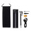 (Black) Tire Inflator Portable Air Compressor with Display Emergency LED Lights 1