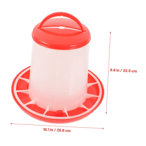 Automatic Poultry Feeder 5L Hanging Chick Feeder Easy Clean Durable Plastic for Small Flocks 1