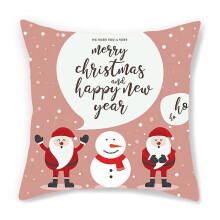 (21) Merry Christmas Cushion Cover Santa Claus Elk Decorative Pillow Throw Sofa for Case for Home Living Room New Year Decoration