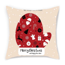 (17) Merry Christmas Cushion Cover Santa Claus Elk Decorative Pillow Throw Sofa for Case for Home Living Room New Year Decoration
