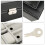 Black PU Leather 6+3-Grid Storage Case 33208 cm 14