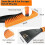 27 Inch Car Ice Scraper Long Handle Heavy Duty Windshield Ice Scraper for SUVs and Trucks 4