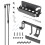 (Black) For SwitchOLED Wall Hanging Game Console Stand Bracket Game Console Host Storage 1