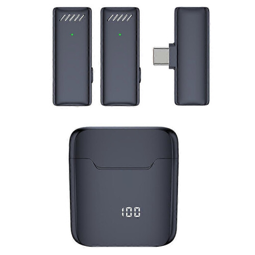 (One for two) Wireless Lapels Microphones Lapels Mic for Mobile Recording and Broadcasting