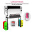 (Black) For SwitchOLED Wall Hanging Game Console Stand Bracket Game Console Host Storage 5