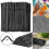 (200 sticks) 500/200/100pcs Flexible Bendy Black Drinking Straws Plastic Disposable Straws 3
