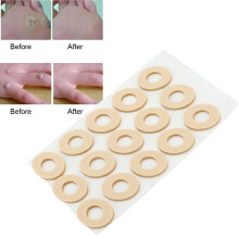 15pcs Foot Corn Plaster Large Oval Shape Clear