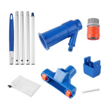 (EU) 1 Set Jet Swimming Pool Vacuum Cleaner Floating Objects Cleaning Tools Vac Suction for Head Pool Fountain Vacuum Brush