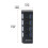(Black) 4 Port USB Data Hub Multi USB 3.0 Hub Splitter with Individual On/Off Switches 4