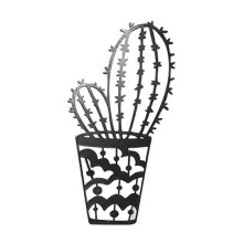 (Prickly pear) Metal Potted Plant Sign Hanging Pendant Model Accessory Supplies