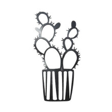 (Cactus) Metal Potted Plant Sign Hanging Pendant Model Accessory Supplies